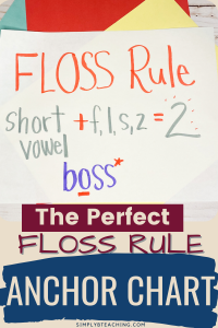 This is the best anchor chart to use with students when teaching the FLOSS Rule!