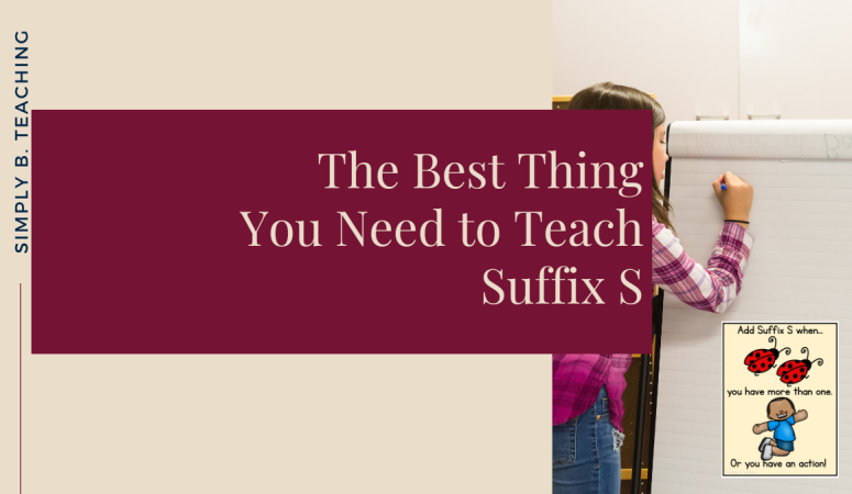 The Best Thing You Need To Teach Suffix S