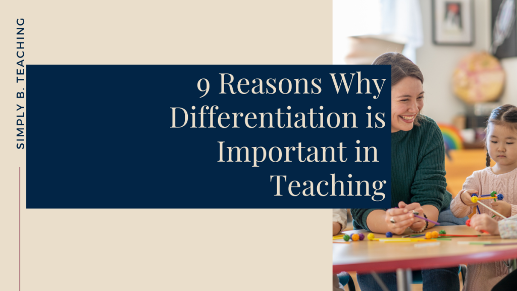 A teacher sits with a student and wonders: why differentiation  is important in educatino.